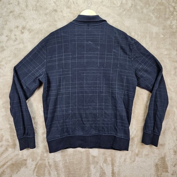 Esprit Full Zip Sweater Men's Size XL Blue Long Sleeve Sweatshirt - Picture 2 of 10